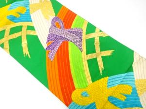 アンティーク　光悦垣模様織り出し袋帯（材料）